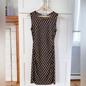 Diane Von Furstenberg Silk Selene Jungle Diamond Dress